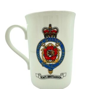 H.M.Y. Britannia Collection Royal Yacht Fine Bone China Mug Queen Elizabeth II